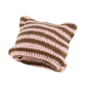 Chunky <span class=keywords><strong>Islande</strong></span> fil itinérant chapeau flammé crochet à la main Plaid rayure 3D broderie impression numérique chaud pour la plage ou les affaires - Product Image 1