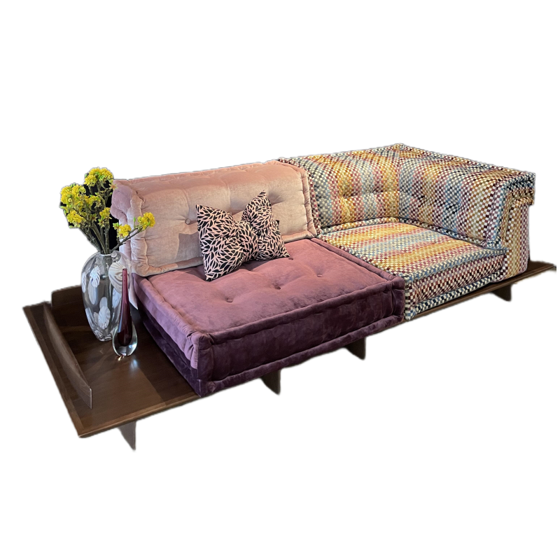 Modern Modular Mahjong Sofa Set Solid