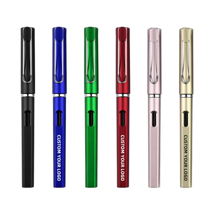 Normale Gel Pen Type Zwart Rubber Gel Inkt Pen