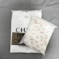 Sac d'emballage en plastique transparent avec fermeture éclair personnalisée, fermeture éclair PE, fermeture éclair poly, pour vêtements