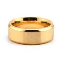 Sini Schmuck der günstigste Preis einfach 8mm breit Edelstahl 18 Karat Gold glatt Brother Black Ring Geschenk Männer matt Ring Schmuck