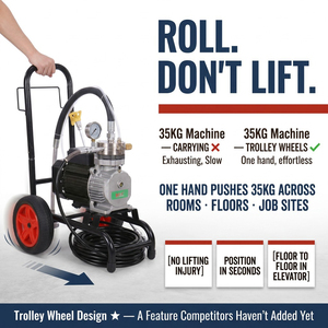 Machine de pulvérisation sans air haute pression, <span class=keywords><strong>pistolet</strong></span> de <span class=keywords><strong>peinture</strong></span> haute puissance pour revêtements, pulvérisateur électrique de <span class=keywords><strong>peinture</strong></span> à l'émulsion pour bricolage - Product Image 2