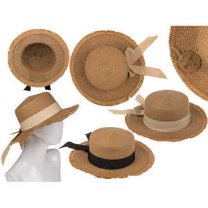 Chapeau de paille avec ruban. Basique chic, - Product Image 1