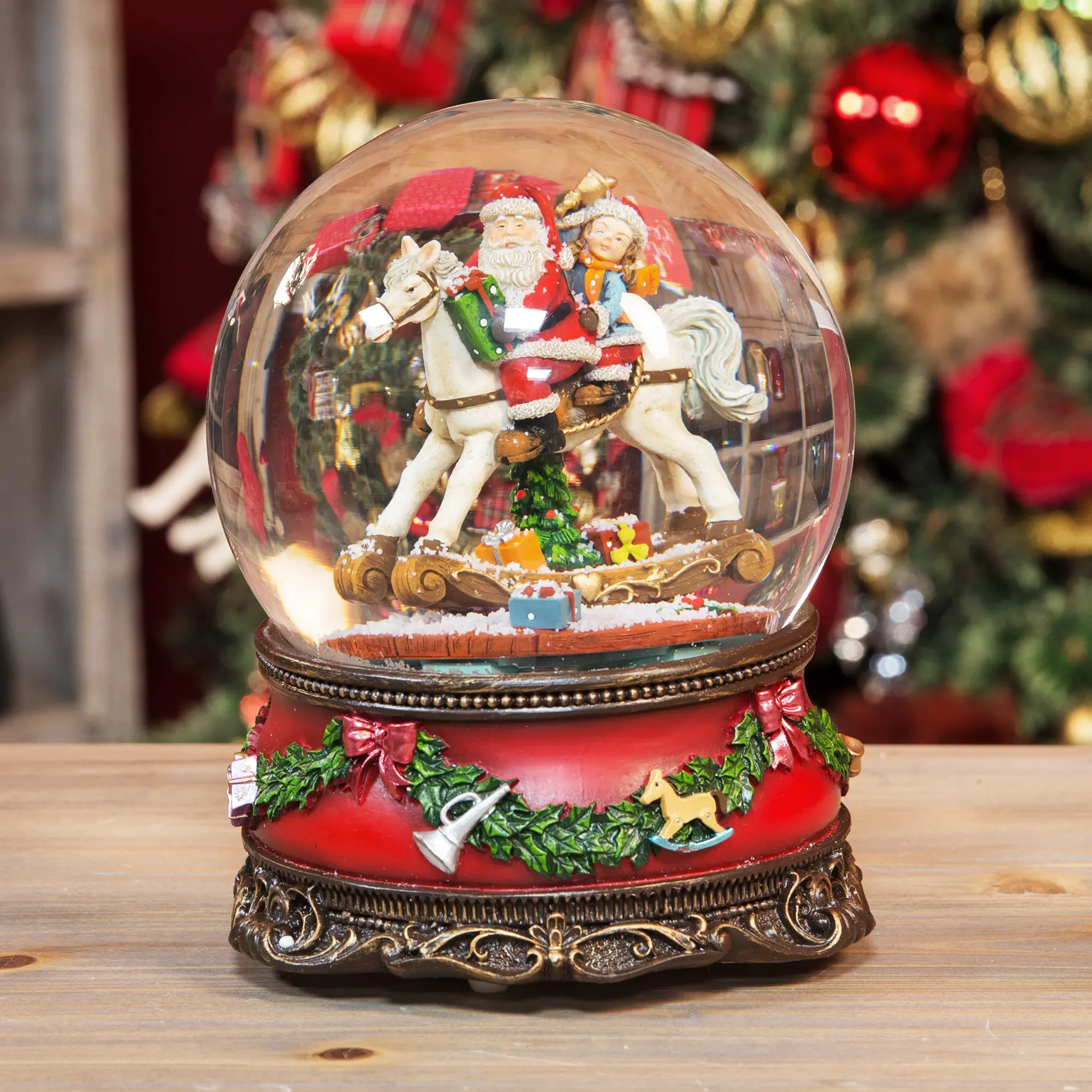 カスタムガラスカントリーお土産クリスマス雪だるまスノーゴーブファクトリースノーグローブオルゴールクリスマス