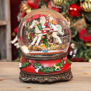 Caja de música personalizada, recuerdo de Navidad, muñeco de nieve, globo de nieve, navidad - Product Image 1