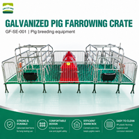 Lit de gestation galvanisé pour truies, boxes de mise bas pour porcs, sols de parcs porcins, équipement d'élevage pour truies à vendre