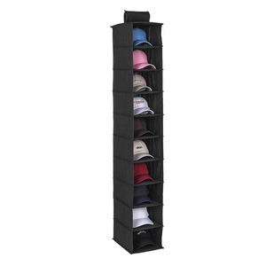 Authentic Household Items 10 Tiers Collapsible Cloth Hanging Shelf for Closet Storage Organizer - Product Image 3
