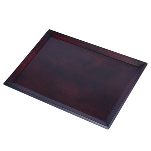 Double-sword round non-slip <b>tray</b>, imitation mahogany Japanese <b>tray</b>, dessert <b>tray</b>, <b>tea</b> <b>tray</b>, sushi <b>tray</b>, sukiyaki, Japanese and - Product Image 5