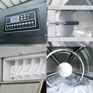 30KG 50KG 100KG Heavy Duty Washer Extractor Lavadora Industrial Washer Laundry Washing Machine For Laundry Hotel Hospital Sale