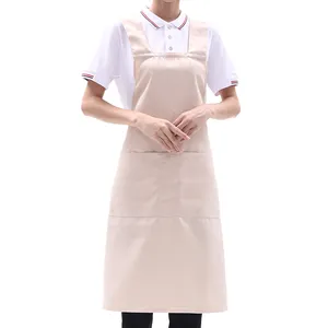 Uniforme de restaurant japonais pour serveur et serveuse 180gsm tablier de cordonnier réglable 100 coton uni vintage