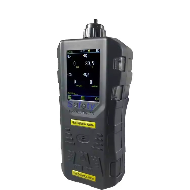 Portable 4-in-1 Multi Gas Analyzer Handheld LCD Display Explosion-Proof Detector Coal Mine Ammonia O2 Pump Suction 8-Hour