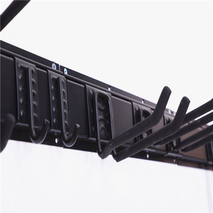 Organisateurs de Garage réglables robustes montage mural 8 crochets Rails outils de jardin tuyaux charge maximale 500lbs stockage de Garage - Product Image 5