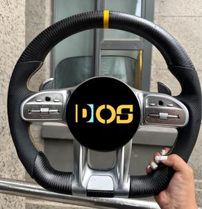 Volant en fibre de carbone DOS pour <span class=keywords><strong>Mercedes</strong></span> Benz Classe C Cla C200 G55 C300 <span class=keywords><strong>Amg</strong></span> W203 W204 W205 W211 W213 W463 S205 A45s Cla 250 - Product Image 5