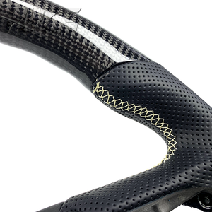 Volante Deportivo Personalizado de Fibra de Carbono y Cuero para el Interior del Automóvil, Apto para <span class=keywords><strong>Cadillac</strong></span> XT6 XT5 CT6 <span class=keywords><strong>Escalade</strong></span> - Product Image 5