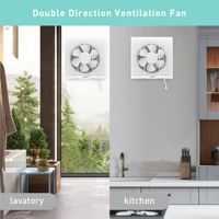 250mm 10 pouces réversible flux d'air extracteur ventilateur fenêtre monté électrique cuisine salle de bain Ventilation ventilateur d'extraction OEM personnalisable