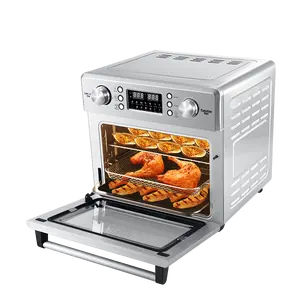 Funzione di rotolamento cottura cibo friggitrice ad aria wifi elettrica per tostapane pollo tacchino big air frye con vassoio dell'olio