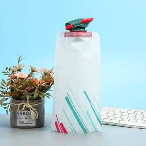 Bolsa <span class=keywords><strong>de</strong></span> Almacenamiento <span class=keywords><strong>de</strong></span> Agua Plegable, Portátil, Desechable, <span class=keywords><strong>de</strong></span> Gran Capacidad, con Boquilla para Beber Directamente, Ideal para Festivales <span class=keywords><strong>de</strong></span> Música - Product Image 6