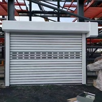 Portes à enroulement rapides modulaires à structure assemblée en deux parties pour une installation rapide pour ateliers et entrepôts