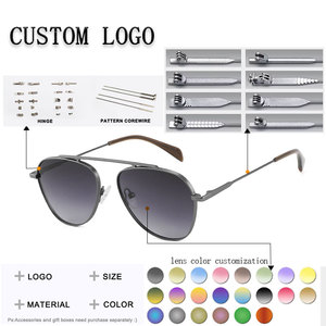 Gafas de Sol de Piloto con Marco Ovalado de Metal, Lentes Verdes, Protección UV400, Unisex, para Uso en Exteriores - Product Image 2
