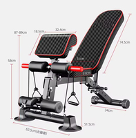 Chaise d'entraînement réglable et pliable, capacité 44,7 kg, unisexe, pour la maison, la salle de sport, les exercices de presse, de fly et abdominaux