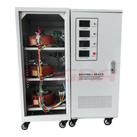 Régulateur de tension triphasé en cuivre SVC/TNS 30KVA/20KVA AVR Stabilisateur de tension automatique 280V-430V Affichage LCD 97% d'efficacité