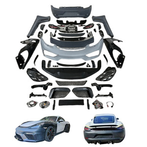 Kit Carrozzeria Widebody per <span class=keywords><strong>Porsche</strong></span> Cayman 981 Kit di Aggiornamento Stile <span class=keywords><strong>718</strong></span> GT4 Paraurti in PP Kit <span class=keywords><strong>718</strong></span> per Cayman 981 Stile GT4 - Product Image 1