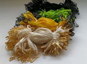 <span class=keywords><strong>2025</strong></span> etiquetas de ropa de alta calidad cinta de hilo Etiqueta de sello de aguja de calabaza colorida para ropa - Product Image 2