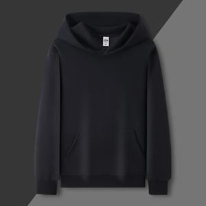 Cotton Brushed Fleece Hoodie Thickening Anti Shrink Long Sleeve Round Neck Autumn Winter Workwear Company Uniforms M - Product Image 1