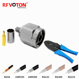 कारखाने प्रत्यक्ष एन-प्रकार नर मादा कॉर्म्प क्लैंप फ्लैंज rg8 rg402 rg223 rg223 rg213 केबल rf कोएक्सियल कनेक्टर 400 के लिए - Product Image 4