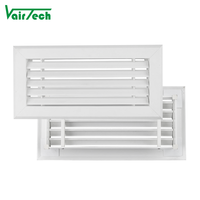 Grille linéaire en PVC pour la ventilation, grille de retour d'air en plastique pour systèmes HVAC