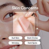 Masque Hydrogel au Collagène PDRN de Saumon Marque Privée pour Réduire les Poches et les Cernes, Patchs Oculaires en Gel Rose et Or