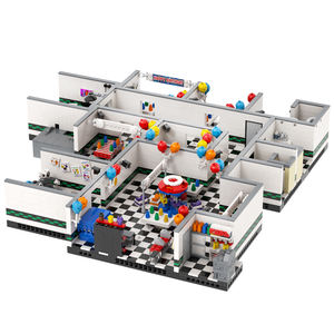 Set MOC1471-1475 Stanza dell'Ufficio, Scena del Magazzino e del Bagno, Modello Horror <span class=keywords><strong>FNAF</strong></span> 2, Blocchi da Costruzione Fai-da-Te per Bambini - Product Image 6