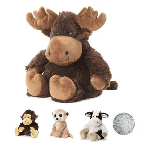 Kawaii-peluche de animales para niños, juguete de felpa suave, sensorial, con calefacción y peso, personalizado