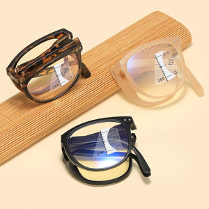 Lentes <span class=keywords><strong>progresivas</strong></span>, <span class=keywords><strong>gafas</strong></span> de lectura plegables para hombres y mujeres, dioptrías simples cuadradas negras 1,5 2,0 - Product Image 1