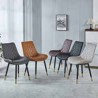 Chaise de salle à manger haut de gamme de Style nordique dossier décontracté tissu doux pour la maison hôtel bureau lumière chaise de négociation de luxe