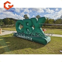 Lettres gonflables géantes personnalisées pour la publicité / Ballons de lettres gonflables avec éclairage LED