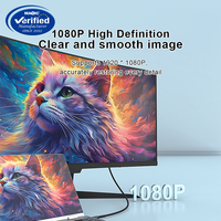 Câble USB C vers VGA 1080P Full HD, adaptateur Type C vers VGA, cordon tressé en alliage d'aluminium plaqué or pour moniteur, projecteur, ordinateur portable