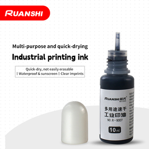Ruanshi <strong>Stamp</strong> <strong>Pad</strong> Special Ink Quick Dry Waterproof Sunproof Suitable for Plastic Packaging Customizable Logo R-9007B - Product Image 1