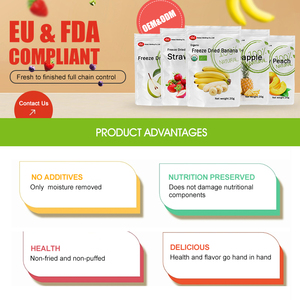 <span class=keywords><strong>Snack</strong></span> Salutari di Alta Qualità Senza Additivi: Mix di Frutta Liofilizzata (Banana, Fichi, Litchi) Senza Cado - Product Image 4