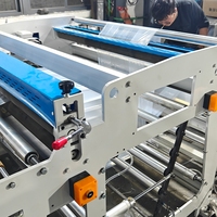 Máquina de fabricación de bolsas de corte en caliente de alta velocidad de 1000 mm para BOPP/OPP con sistema EPC de tensión automática y estructura de acero canalado