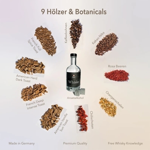 <span class=keywords><strong>Set</strong></span> zur Herstellung Eigener Alkohol-Aromen DIY Infusions- & Verkostungs-Geschenkset mit Barwerkzeugen und Zubehör aus Holz - Product Image 4