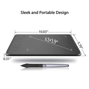 Tablette de dessin graphique électronique HUION Inspiroy <span class=keywords><strong>H640P</strong></span> 6,3*3,9 pouces, livraison rapide - Product Image 4