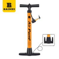 BAIMEI Lightweight Portable Mini Steel Bicycle Air Pump High Pressure Tire Inflator Road MTB Outdoor Cycling Factory Supply