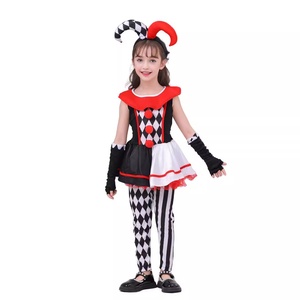 Costume de clown caméléon pour fille HP Kids Halloween, 100% polyester, parfait pour les jeux de rôle, les fêtes costumées et les mascarades - Product Image 5