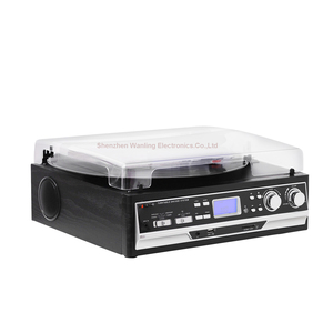 Tocadiscos de Vinilo de 3 Velocidades Directo de Fábrica con Reproductor de CD, Casete, Radio, Reproducción <span class=keywords><strong>y</strong></span> Grabación USB, Sistema de Audio con Salida RCA/AUX - Product Image 5