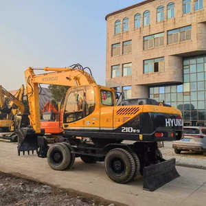 Excavadora de ruedas Hyundai 210 W 210 de segunda mano, excavadoras 210w-9 a la venta, excavadora de 21 toneladas con neumáticos - Product Image 5
