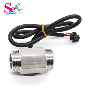 Sensor de Flujo Dijiang G3/4 Pulgadas, Medidor de Flujo de Acero Inoxidable 24V, Interruptor de Flujo de Turbina con Efecto Hall, Salida de Pulso 1-30LPM b5-s - Product Image 3