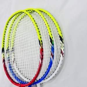 JIELING prix d'usine A100 aluminium une pièce bleu blanc jaune utilisation pour les sports de loisirs raquette de <span class=keywords><strong>badminton</strong></span> - Product Image 2