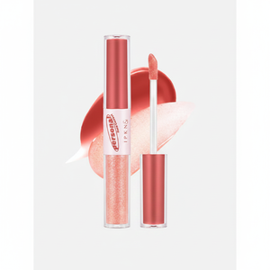 Fizz <b>Coral</b> Tone Tinted <b>Lip</b> <b>Gloss</b> Duo Big Personal <b>Corals</b> for Enhanced Vibrancy - Product Image 2