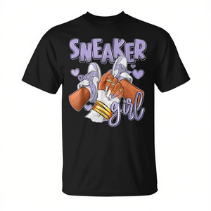 Camiseta Sneaker Girl de Manga Corta con Cuello Redondo, Impresión Digital, Unisex para Adultos, Actividades Promocionales - Product Image 2